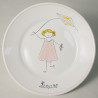 ASSIETTE PLATE 18CM "LEA" + INSCRIPTION