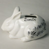 LAPIN TIRELIRE 16CM "GWENN HA DU" + INSCRIPTION