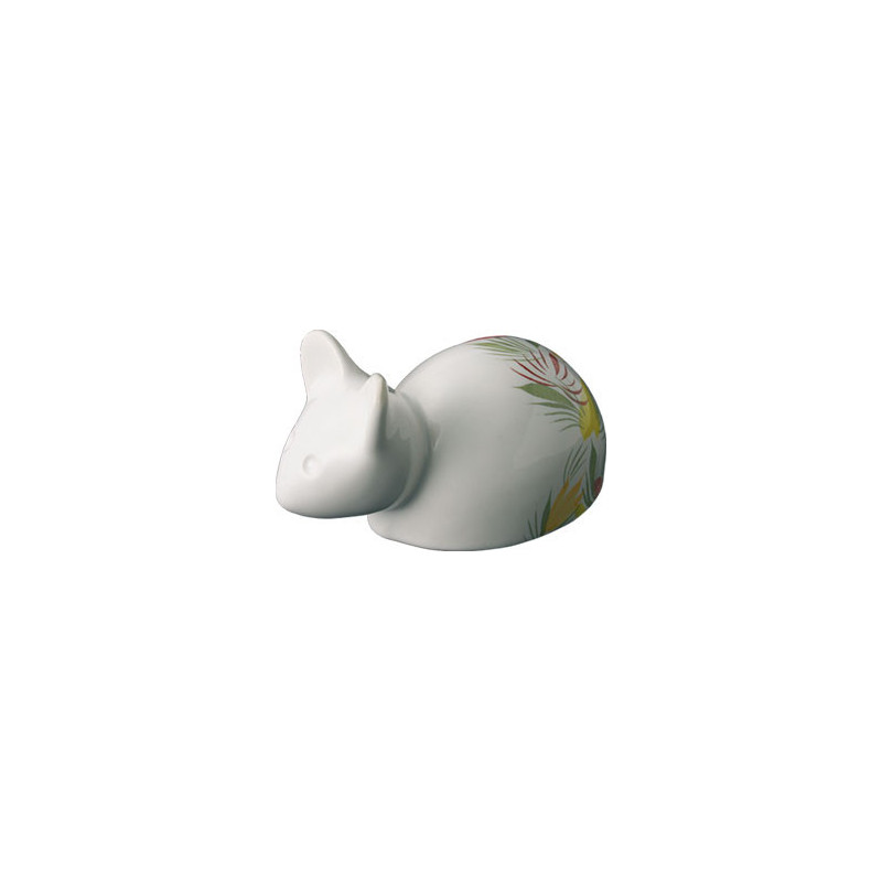 SOURIS DENTS DE LAIT 10CM "FLORAL"