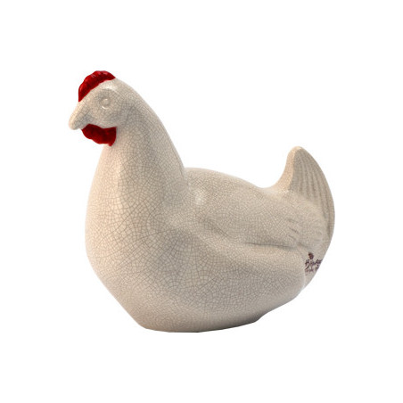 POULE 20CM "CRAQUELE"