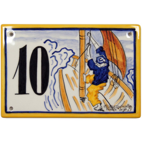 PLAQUE DE PORTE 15x10CM "AVEL VOR" HOMME + INSCRIPTION